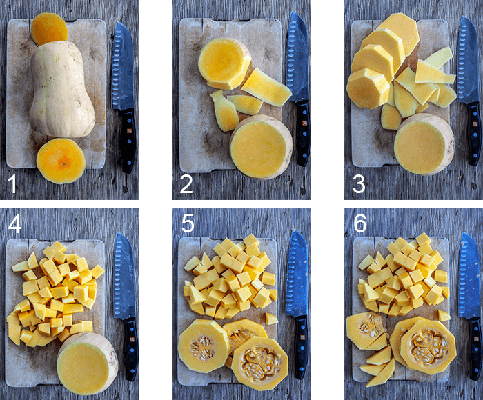 Instructions on How To Cut A Butternut Squash