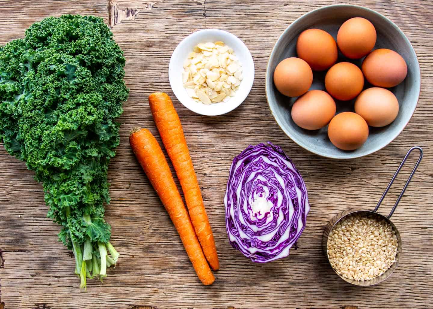 Ingredients for Japanese Salad Bowls