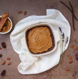 Raw Brownie with Caramel Icing Large