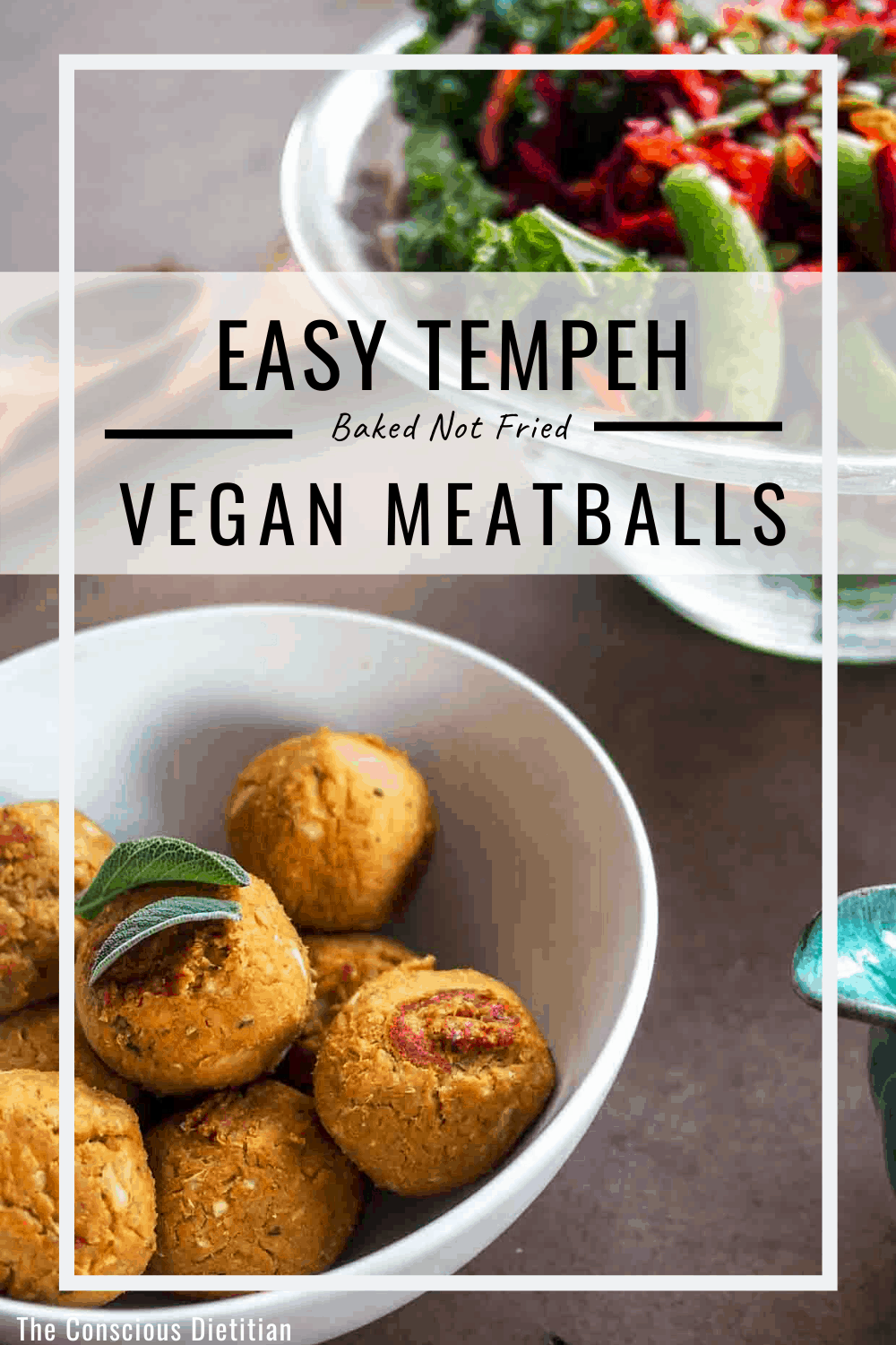 PIN Easy Tempeh Vegan Meatballs