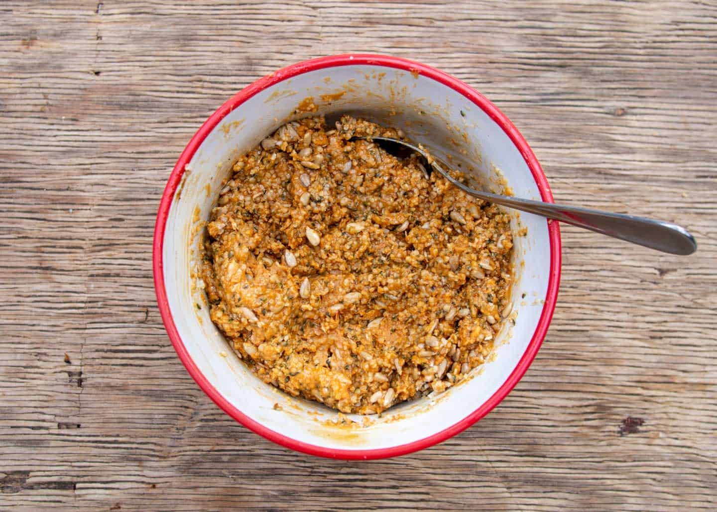 Mix all of the ingredients in a mixing bowl