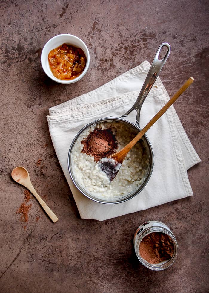 How To Make Orange Chocolate Oatmeal in Saucepan