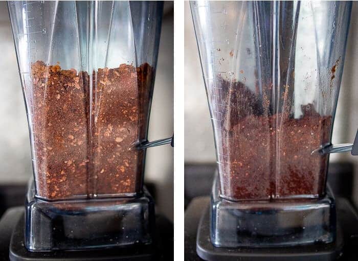 Blending Raw Chocolate in Vitamix