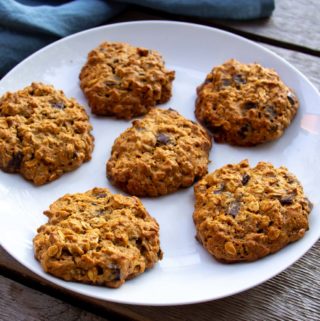 Peanut Butter Cookies on white place