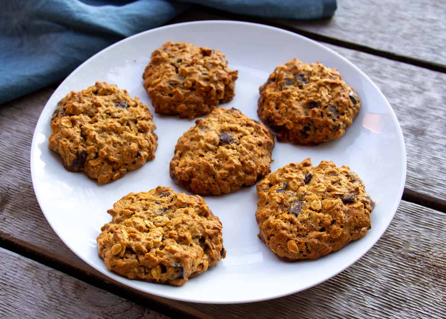 Peanut Butter Cookies on white place